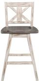Mazin Furniture Amsonia 5 Piece Distressed Gray/Antique White Counter Height Dining Room Set-4