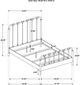 Coaster® Rocco Dark Bronze Youth Full Open Frame Panel Bed-2