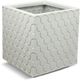 Le Present Stacks White 16" Hexagone Planter-0