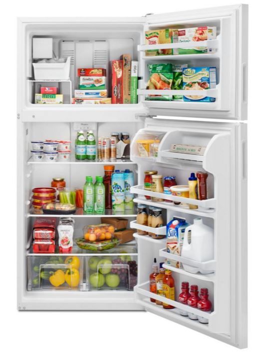 Whirlpool® 30 in. 18.2 Cu. Ft. Stainless Steel Top Freezer Refrigerator-1