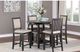 Mazin Furniture Asher Antique Black Counter Height Dining Table-3