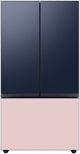 Samsung Bespoke 36" Pink Glass French Door Refrigerator Bottom Panel-5