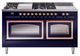 Ilve® Nostalgie II Noblesse 60'' Midnight Blue Pro Style Dual Fuel Range with Copper Trim-0