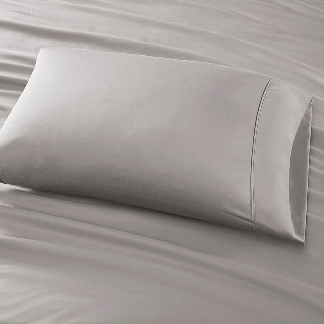 Olliix by Madison Park 525 Thread Count Gray King Cotton Rich Sheet Set-2