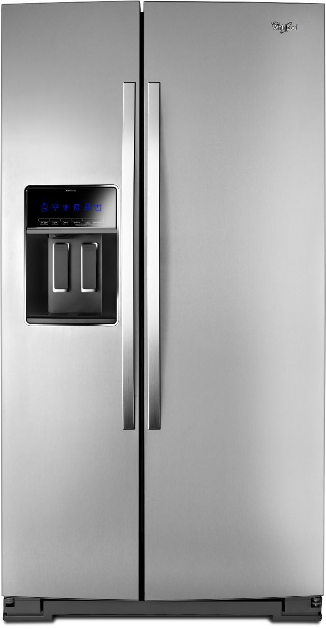 Whirlpool® 20.0 Cu. Ft. Side-By-Side Refrigerator-Monochromatic Stainless Steel