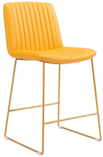 Zuo® Modern Mode 2-Piece Yellow Counter Chairs-0