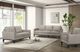 New Classic® Home Furnishings Aaron Leather Mist Gray Loveseat-1