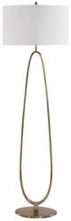 Uttermost® Tordin Antique Brass Geometric Floor Lamp-0