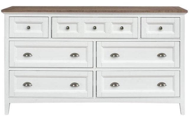 Magnussen Home® Heron Cove Chalk White/Dovetail Gray Dresser-2