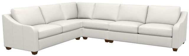 La-Z-Boy® Charlie Ivory Leather Sectional with Custom Layout Options-0