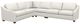 La-Z-Boy® Charlie Ivory Leather Sectional with Custom Layout Options-0
