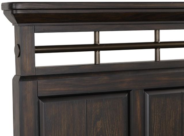 Bernards Bellamy Lane Coffee Queen Panel Bed with Bench-4