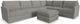 Flex by Flexsteel® 7-Piece Pebble Sectional with Ottoman-0