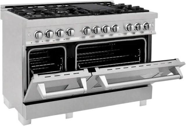 ZLINE Legacy 60" Satin Stainless Steel Pro Style Dual Fuel Range-3
