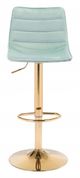 Zuo® Prima Light Green & Gold Bar Chair-1