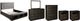 Signature Design by Ashley® Hyndell 6-Piece Dark Brown King Upholstered Panel Bed Set-0
