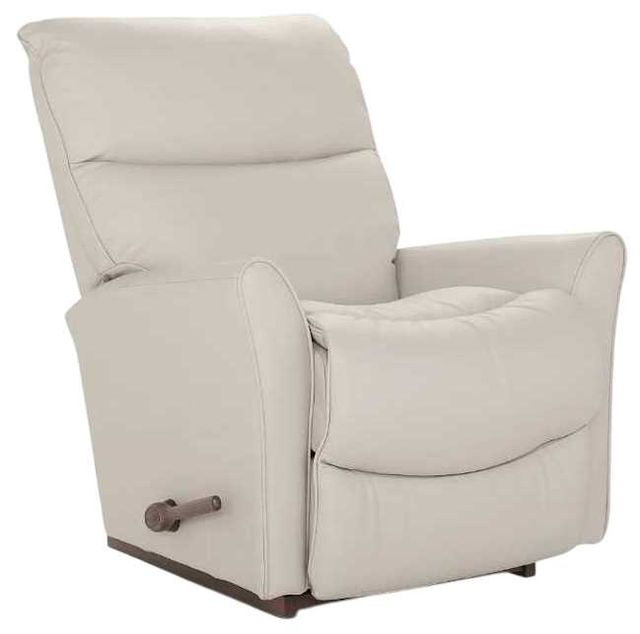 La-Z-Boy® Rowan Oyster Leather Manual Rocking Recliner-0