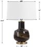 Uttermost® Buchanan Brass/Smokey Charcoal Table Lamp-2