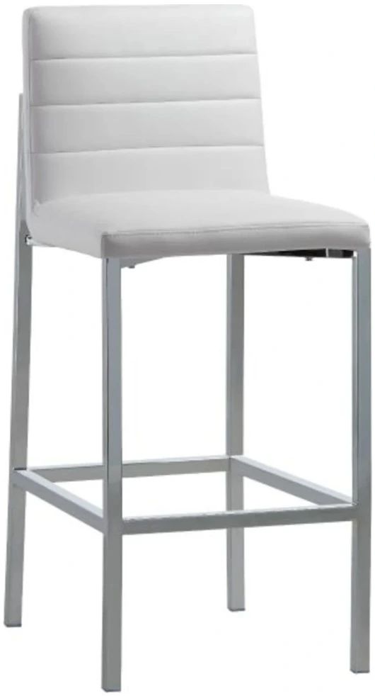 Modus Furniture Amalfi White/Chrome Counter Stool-0