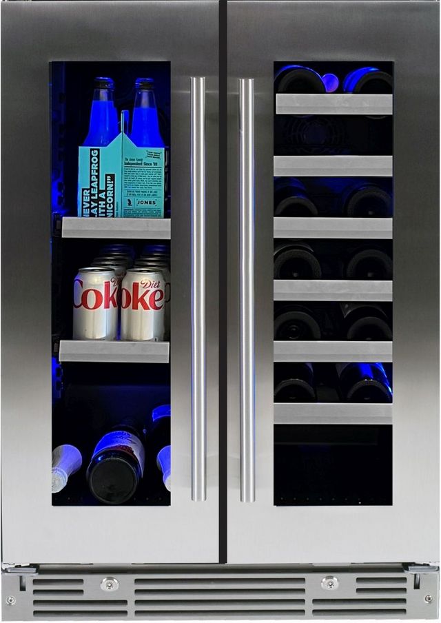 XO 24" Fingerprint Resistant Stainless Steel Built-In Beverage Center