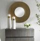 Uttermost® Axel Antique Brass Round Mirror-1