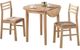 Coaster® Bucknell 3-Piece Natural/Tan Dining Set with Drop Leaf-0