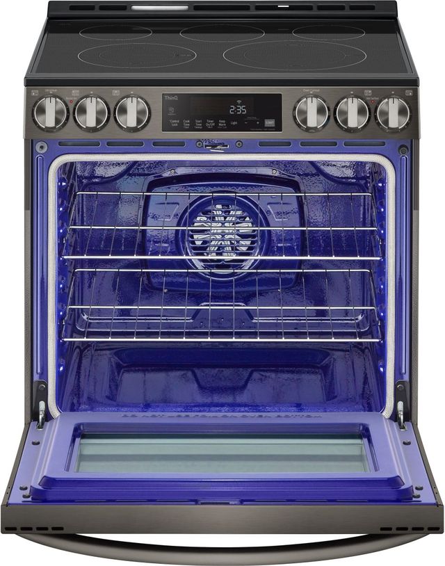 LG 30" PrintProof™ Black Stainless Steel Slide-In Electric Range-2