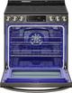 LG 30" PrintProof™ Black Stainless Steel Slide In Electric Range-2