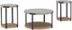 Signature Design by Ashley® Darthurst 3-Piece Gray Occational Table with Light Brown Base Set-0