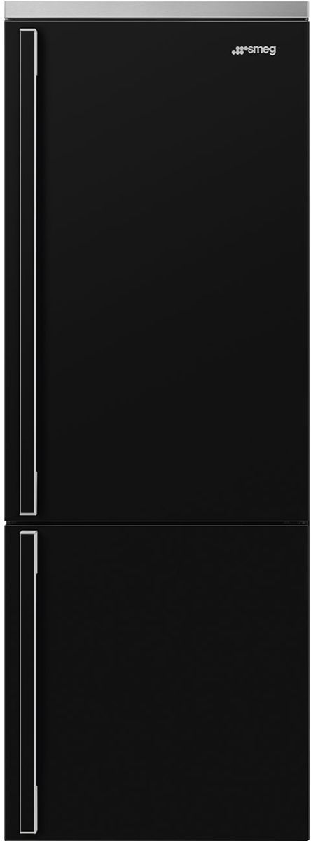 Smeg Portofino  28 in. 18.0 Cu. Ft. Black Bottom Freezer Refrigerator-0