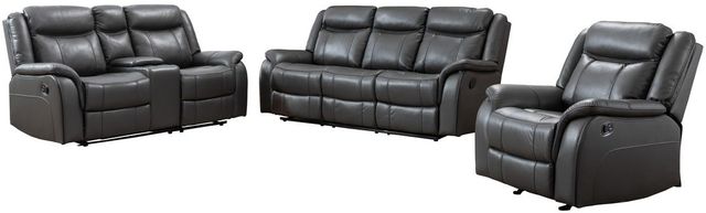 Mazin Furniture Paxton Grey Upholstered Rocker Recliner-2