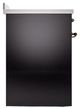 Ilve® Nostalgie II Noblesse 30'' Glossy Black Pro Style Induction Range with Burnished Trim-2