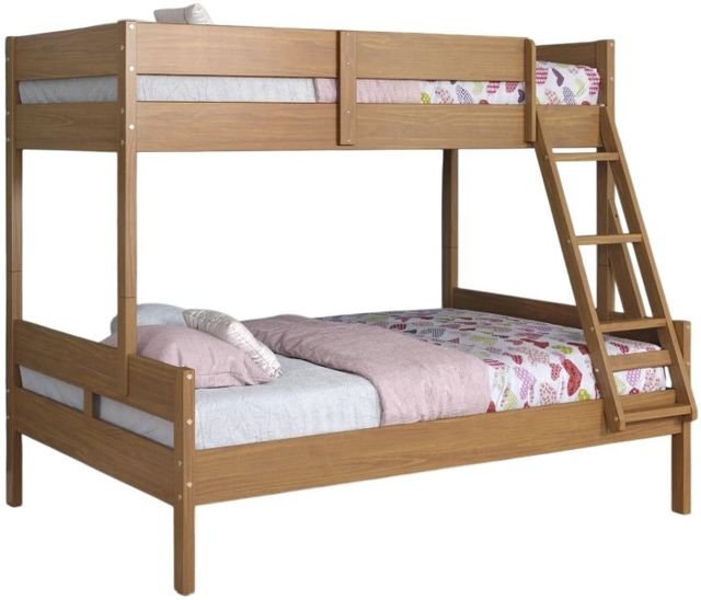 Donco Kids Low Board Urban Oak Youth Twin/Full Bunkbed-0