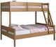 Donco Kids Low Board Urban Oak Youth Twin/Full Bunkbed-0