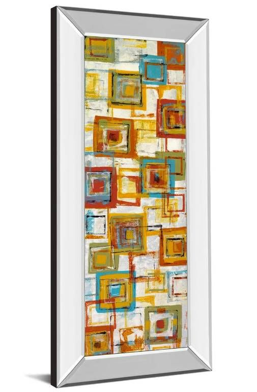 Classy Art Square Abstract Mirror Framed Wall Art-1