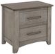 International Furniture Direct Ridge Light Gray Nightstand-0