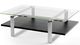 BDI Stream™ 1642 Glass Top Coffee Table with Charcoal Stained Ash Shelves-0