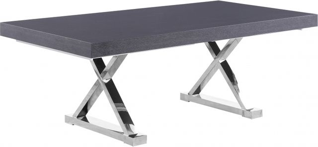 Meridian Furniture Excel Grey Extendable Dining Table-1