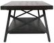 Emerald Home Chandler Espresso Brown Cocktail Table with Steel Gray Base-4