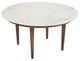Moe's Home Collection Lark White Banswara Coffee Table with Brown Base-1