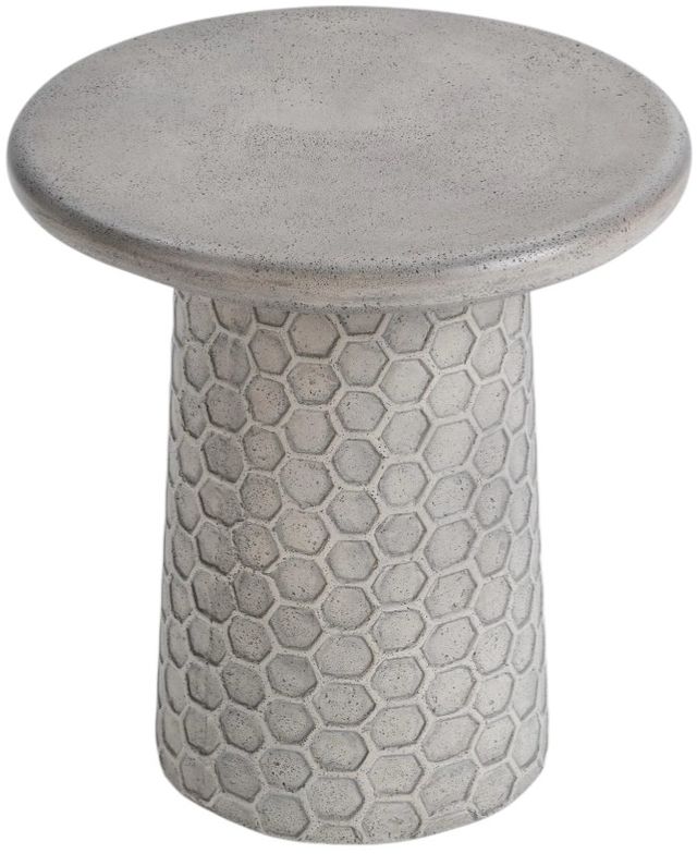 Classic Home Delaine Light Gray Concrete Outdoor Table-2