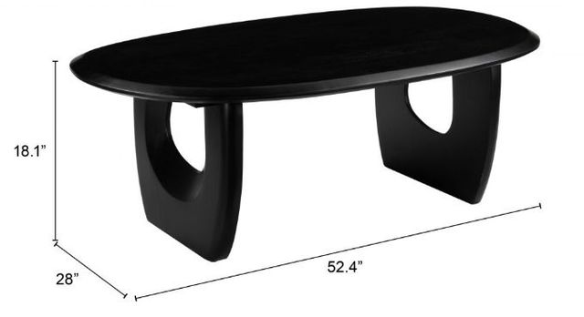 Zuo® Modern Arasan Black Coffee Table -1