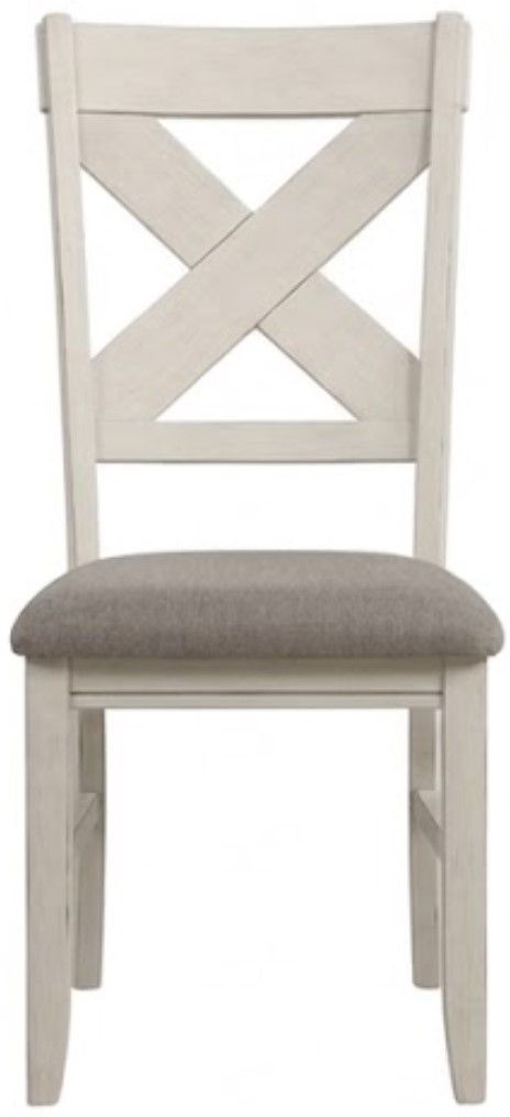 Bernards Homestead Gray/White Side Chair-2