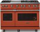 Viking® 5 Series 48" Spiced Cider Pro Style Gas (NG) Range with Polished Chrome Trim-4