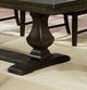 Furniture of America® Faulk 6-Piece Espresso Dining Table Set with Warm Gray Side Chair-2