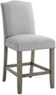 Steve Silver Co. Grayson Ash-Gray/Driftwood Upholstered Counter Stool-0