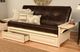 Kodiak Furniture Phoenix Oregon Trail Java/Antique White Full Storage Futon with Mattress-4