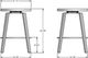 Amisco Customizable Walden Swivel Counter Stool with Wooden Seat-3