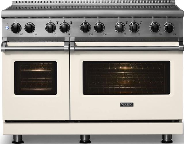 Viking® 5 Series 48" Pure White Pro Style Induction Range-3