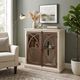Sunny Designs™ Pasadena Buckskin/Marble White Accent Cabinet-1